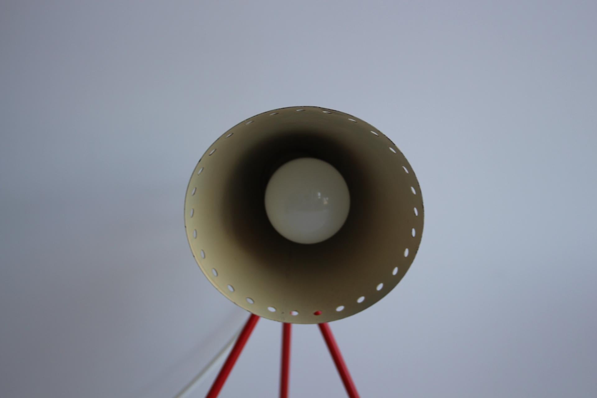 Metal Vintage Table Lamp, model 1618/NAPAKO, Josef Hůrka, 1950's. For Sale