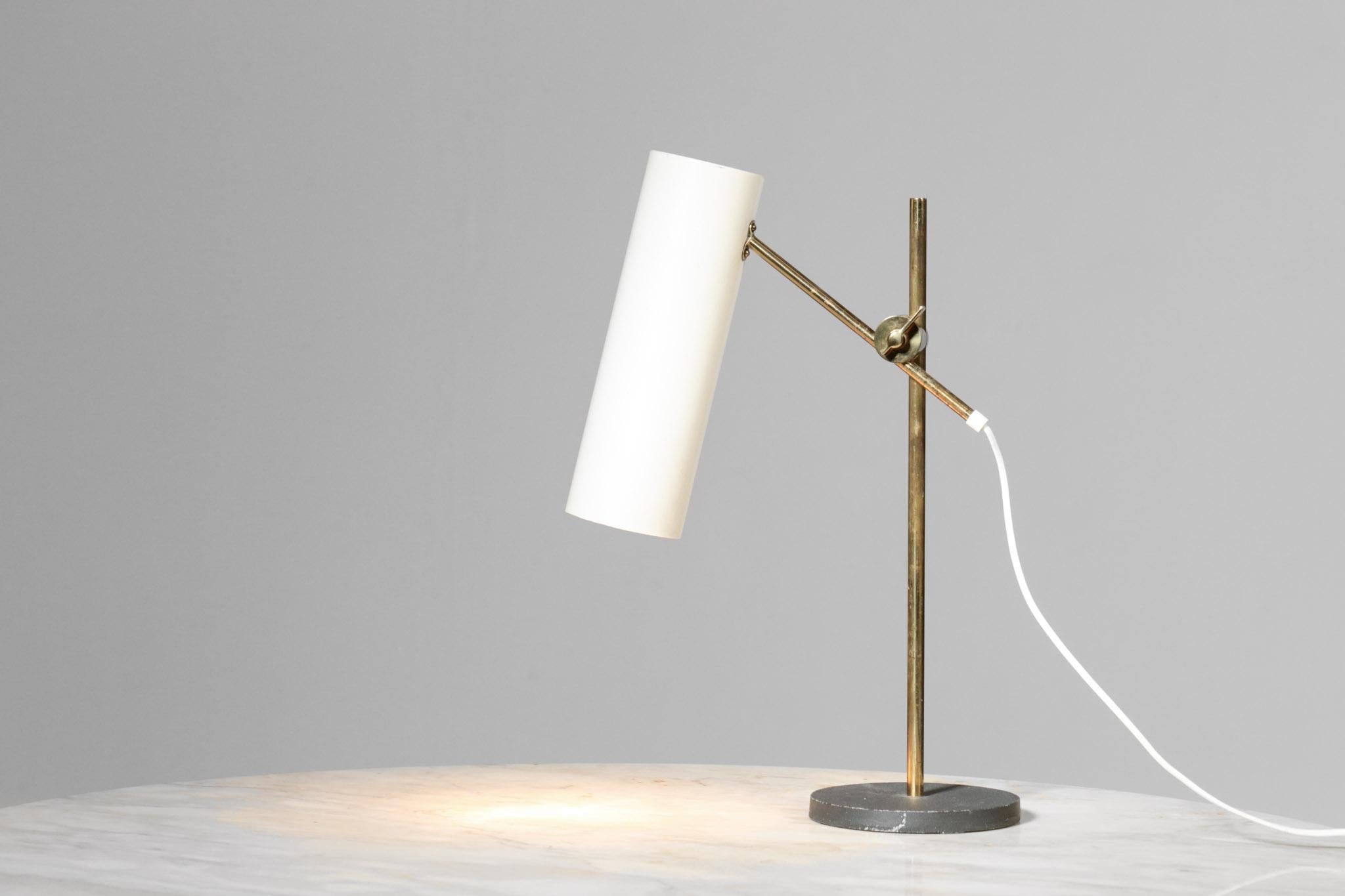 Mid-20th Century Vintage Table Lamp Off White, 1960s