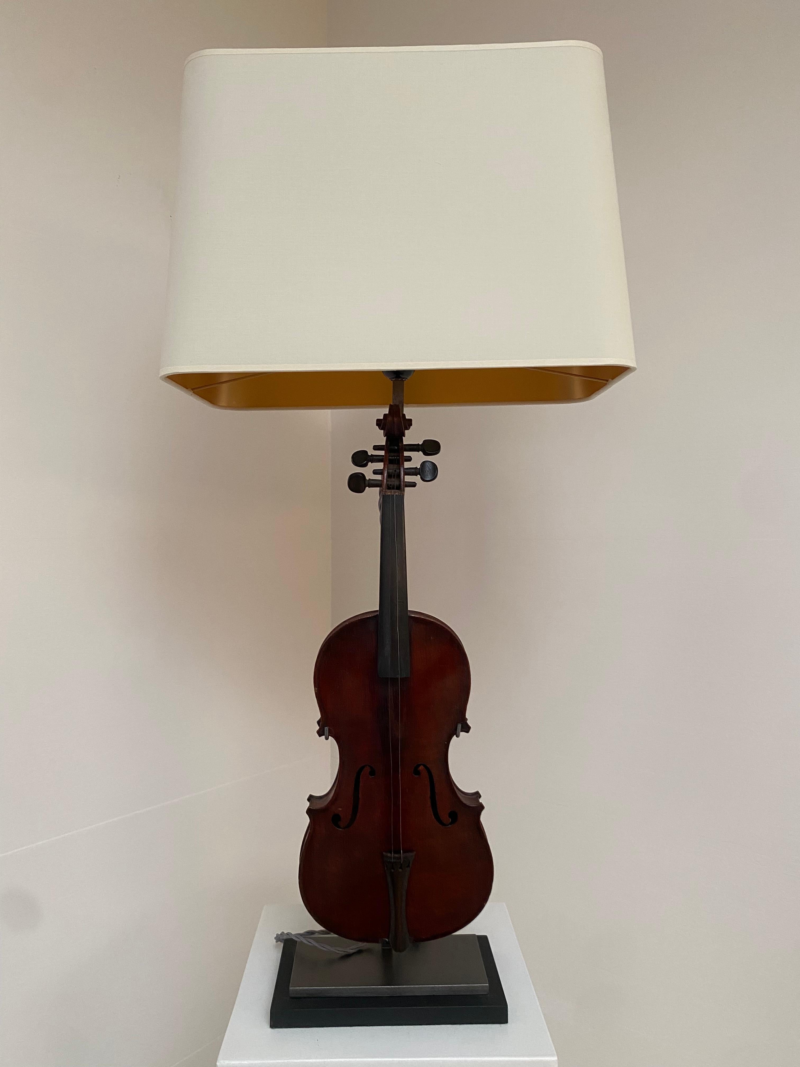 Vintage Table Lamp , Violin For Sale 4