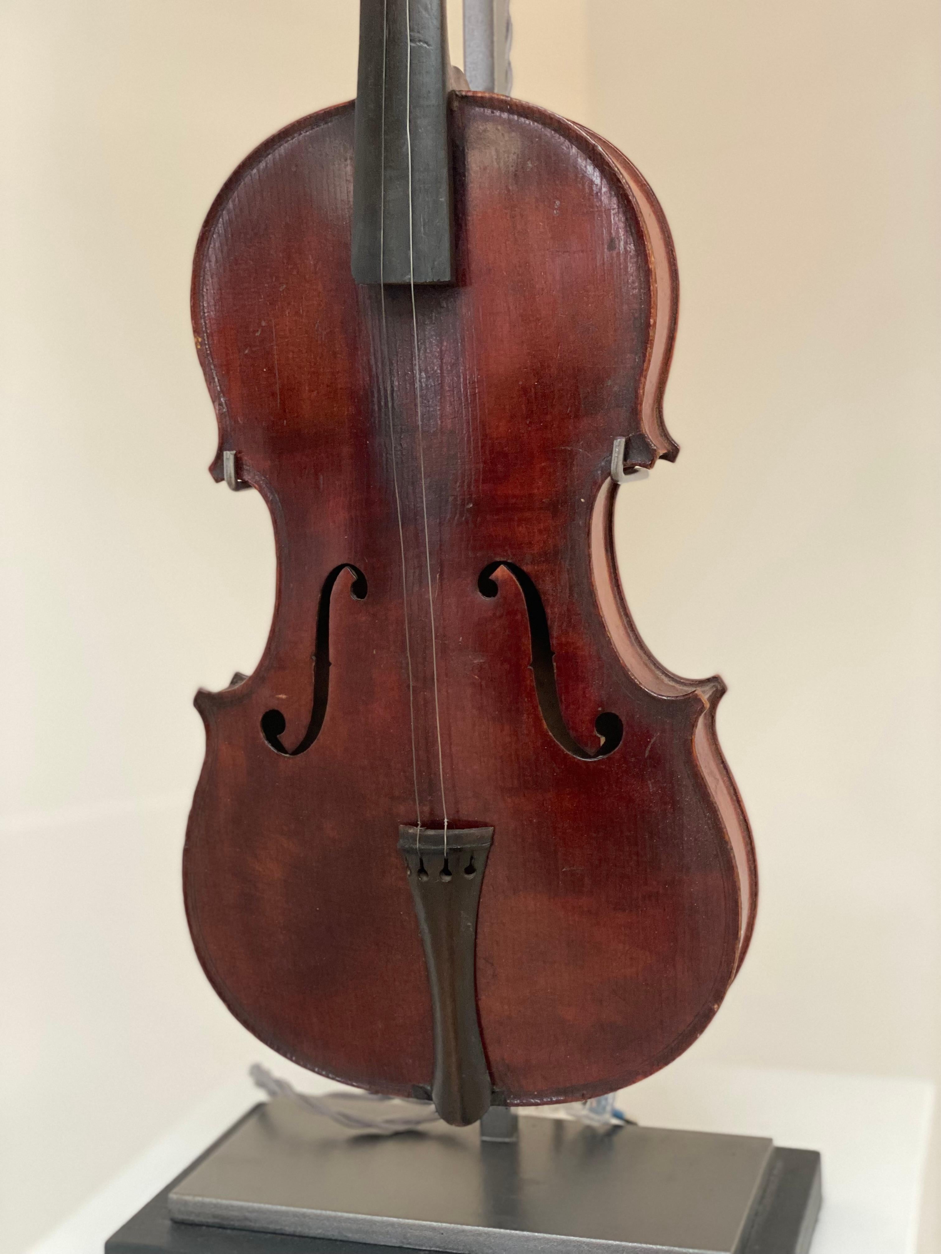 Contemporary Vintage Table Lamp , Violin For Sale