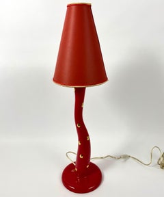 Lámpara de sobremesa vintage con pantalla auténtica de loza Longwy, Francia, años 70