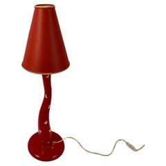 Vintage-Tischlampe im Vintage-Stil mit authentischem Schirm aus Fayence Longwy, Frankreich, 1970er Jahre