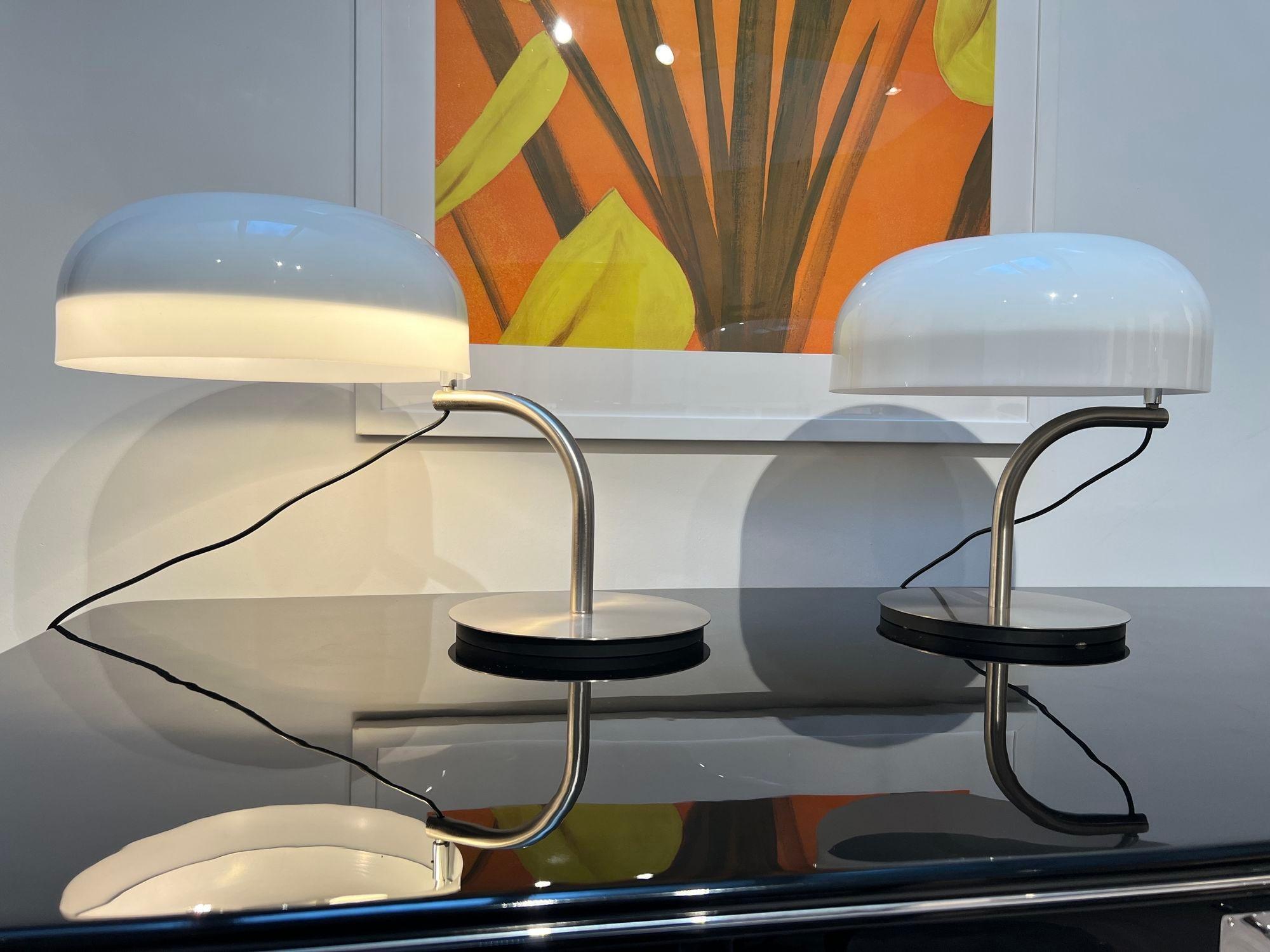 Late 20th Century Vintage Table Lamps by Giotto Stoppino for Valenti Luce, Italy circa 1975
