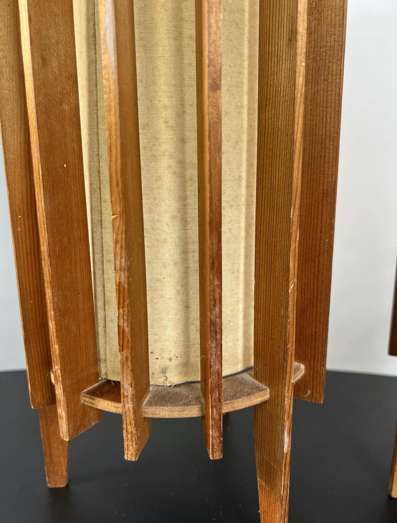 Mid-Century Modern Vintage Table Lamps by Ib Fabiansen for Fog & Mørup, a Pair For Sale