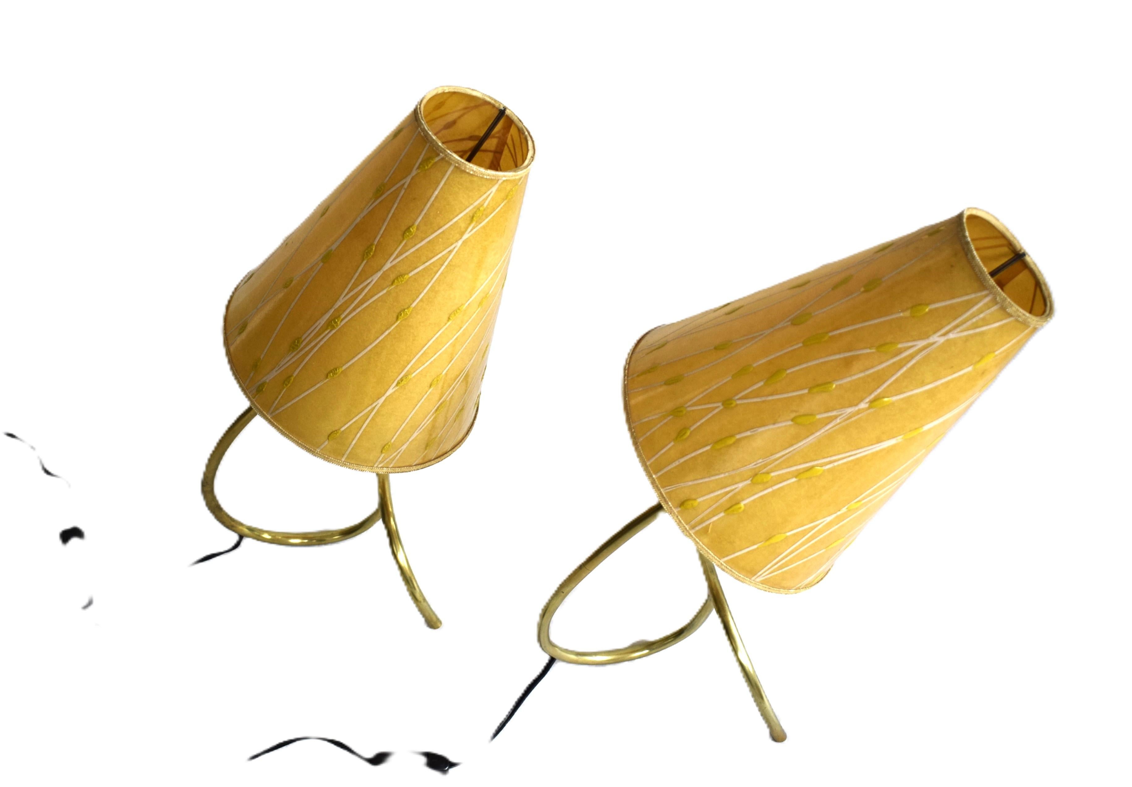 Lámparas de mesa vintage de Rupert Nikoll, set de 2 Art Decó en venta