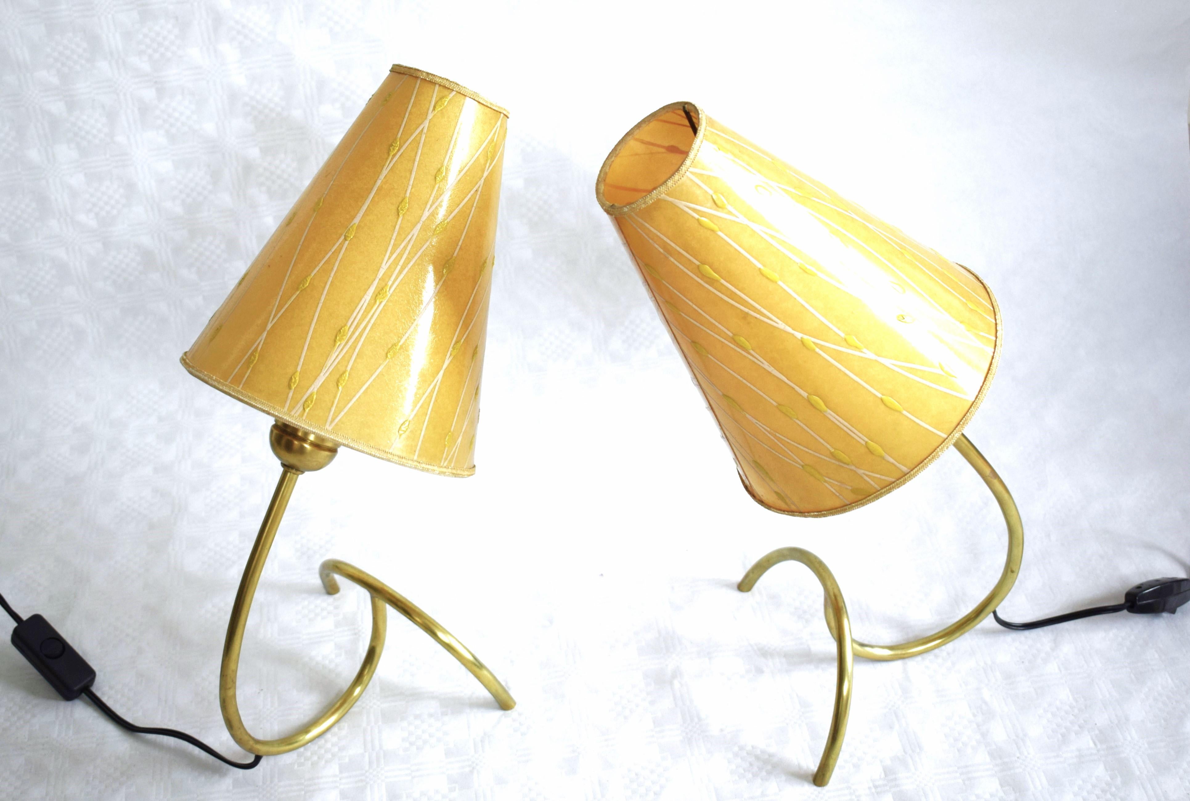 Lámparas de mesa vintage de Rupert Nikoll, set de 2 Hecho a mano en venta
