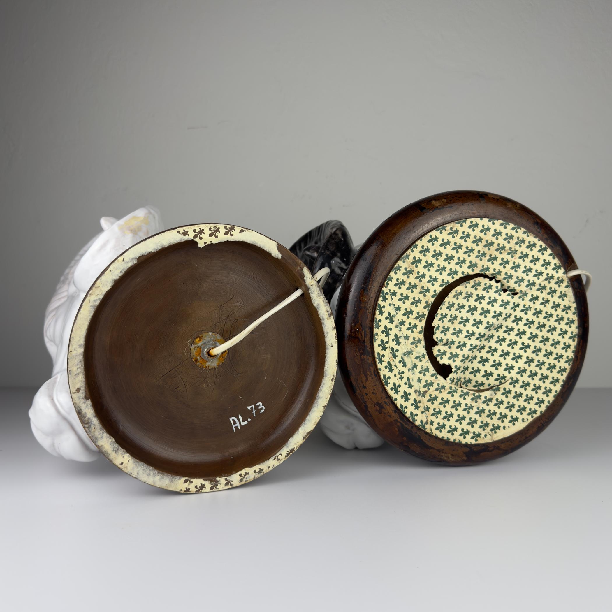 Lampes de table vintage Ram Head, Italie 1970 Lot de 2 en vente 1