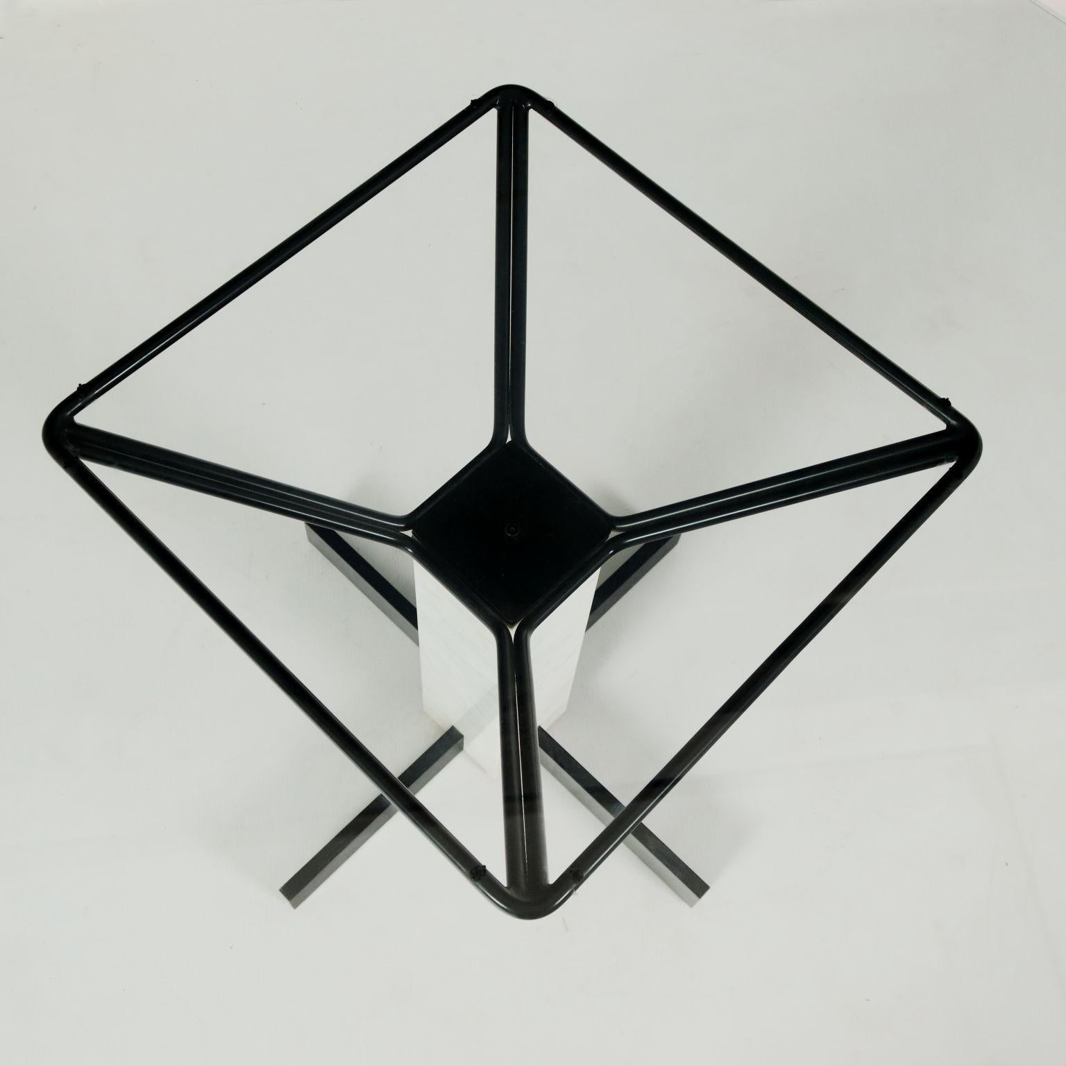 Vintage Table Metal Marble, Italy, 1980s For Sale 2