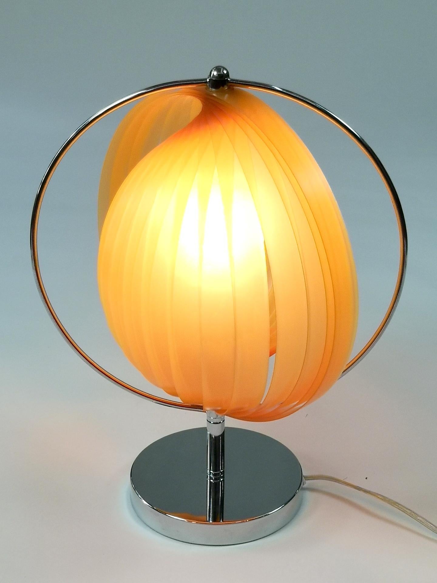 Vintage Table Moon Lamp Kare Design Space Age Vernon Panton Style 4