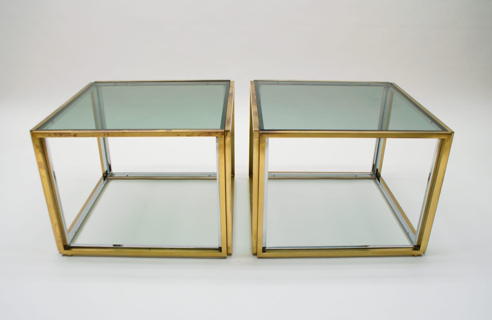Vintage Table & Nesting Set from Maison Charles, 1970s 4