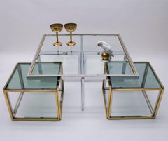 Vintage-Tisch- und Schachtelset von Maison Charles, 1970er Jahre