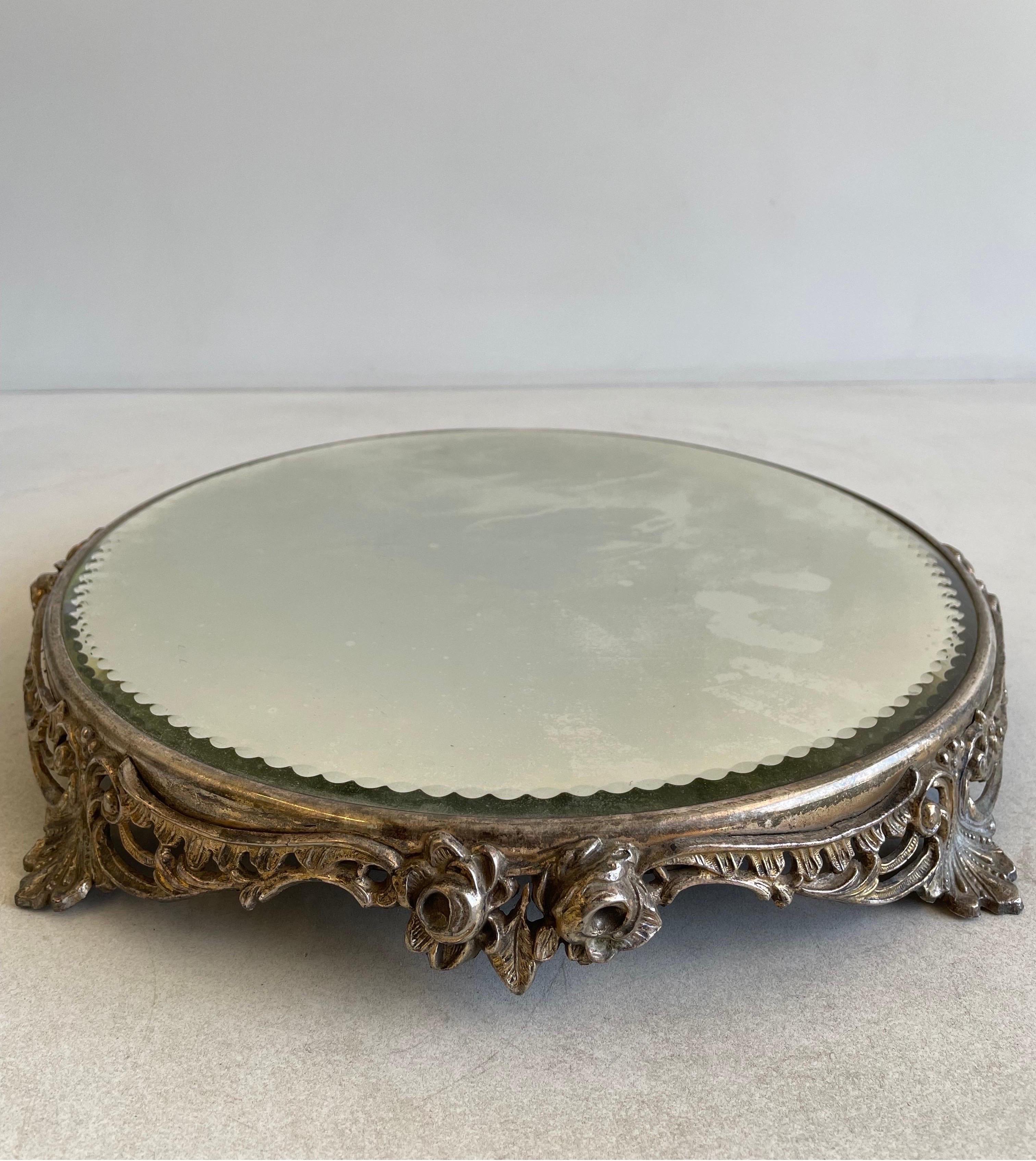 Vintage Table Plateau Mirror In Good Condition In Old Town Orange, CA