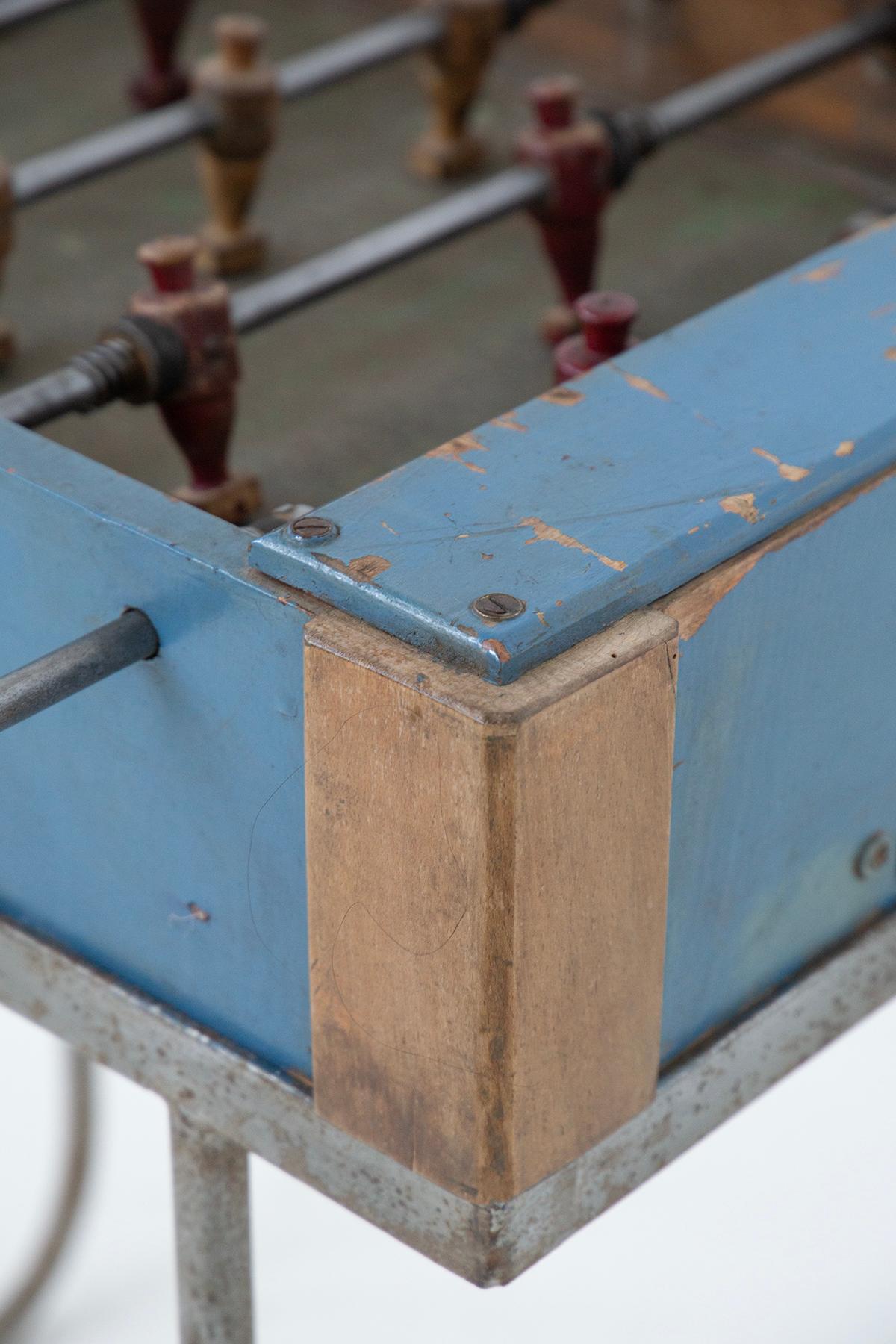 Early 20th Century Italian Vintage Table Soccer With Three Knobs For Sale