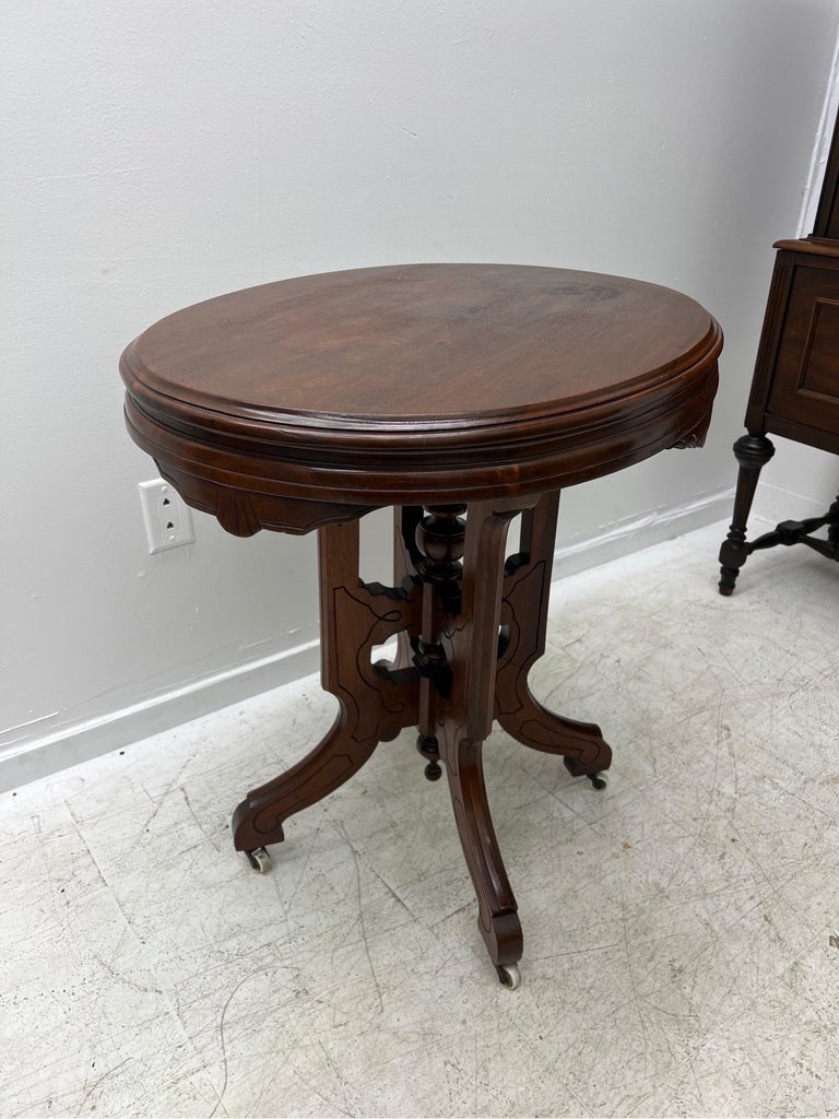 Vintage Table Stand on Casters For Sale at 1stDibs