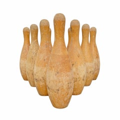 Juego de bolos vintage de sobremesa