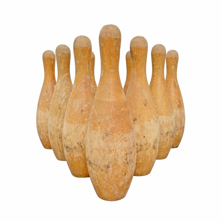 Vintage TableTop Bowling Set For Sale at 1stDibs