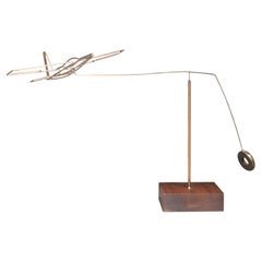 Vintage Table Top Kinetic Plane Mobile