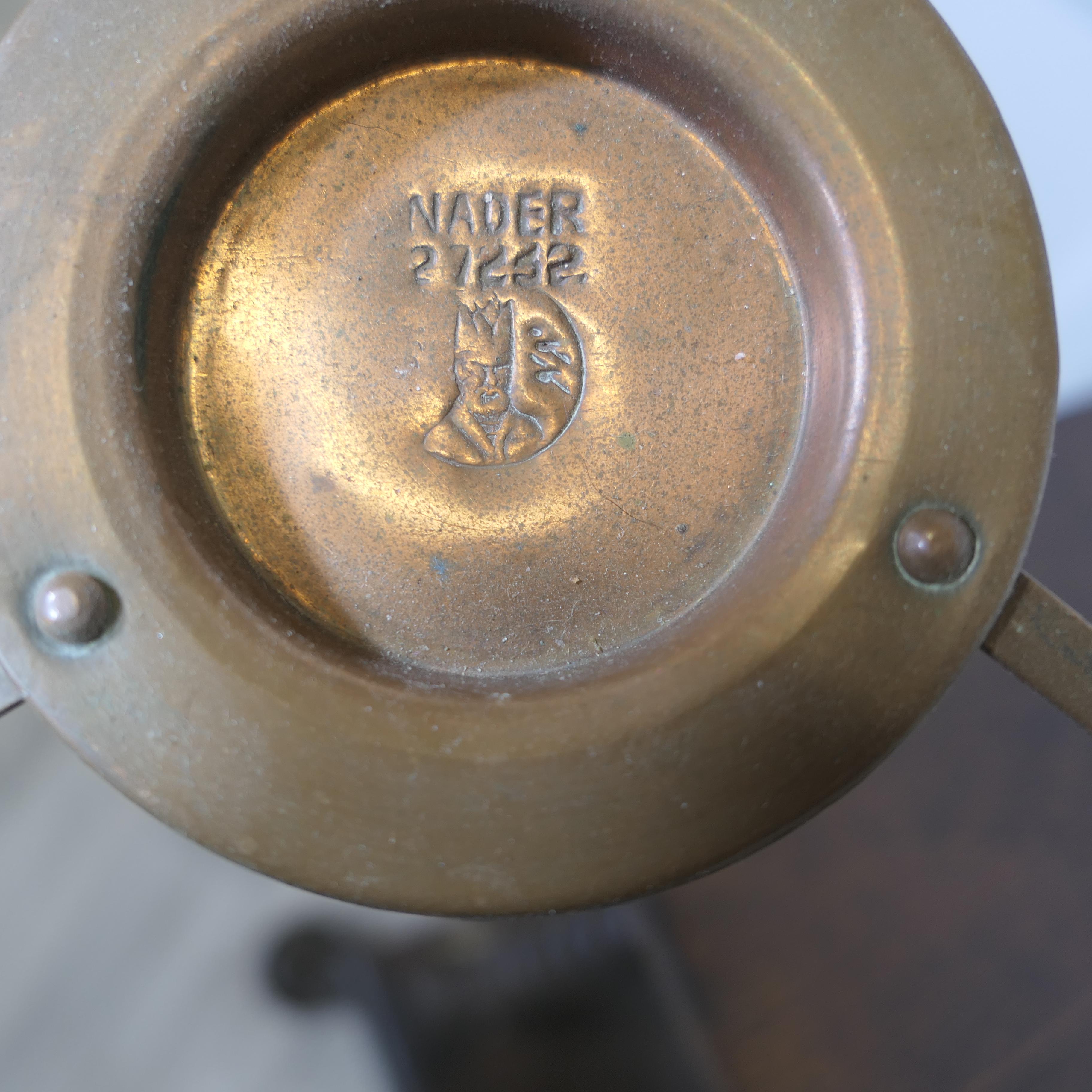 Inizio XX secolo Piano da tavolo vintage Nader Copper Bain Marie   Bain Marie in rame Nader vintage in vendita