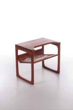 Vintage Table with Magazine Rack Teak Made by Br Gelsted, 1970