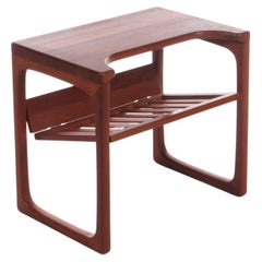 Vintage Table with Magazine Rack Teak Made by Br Gelsted, 1970