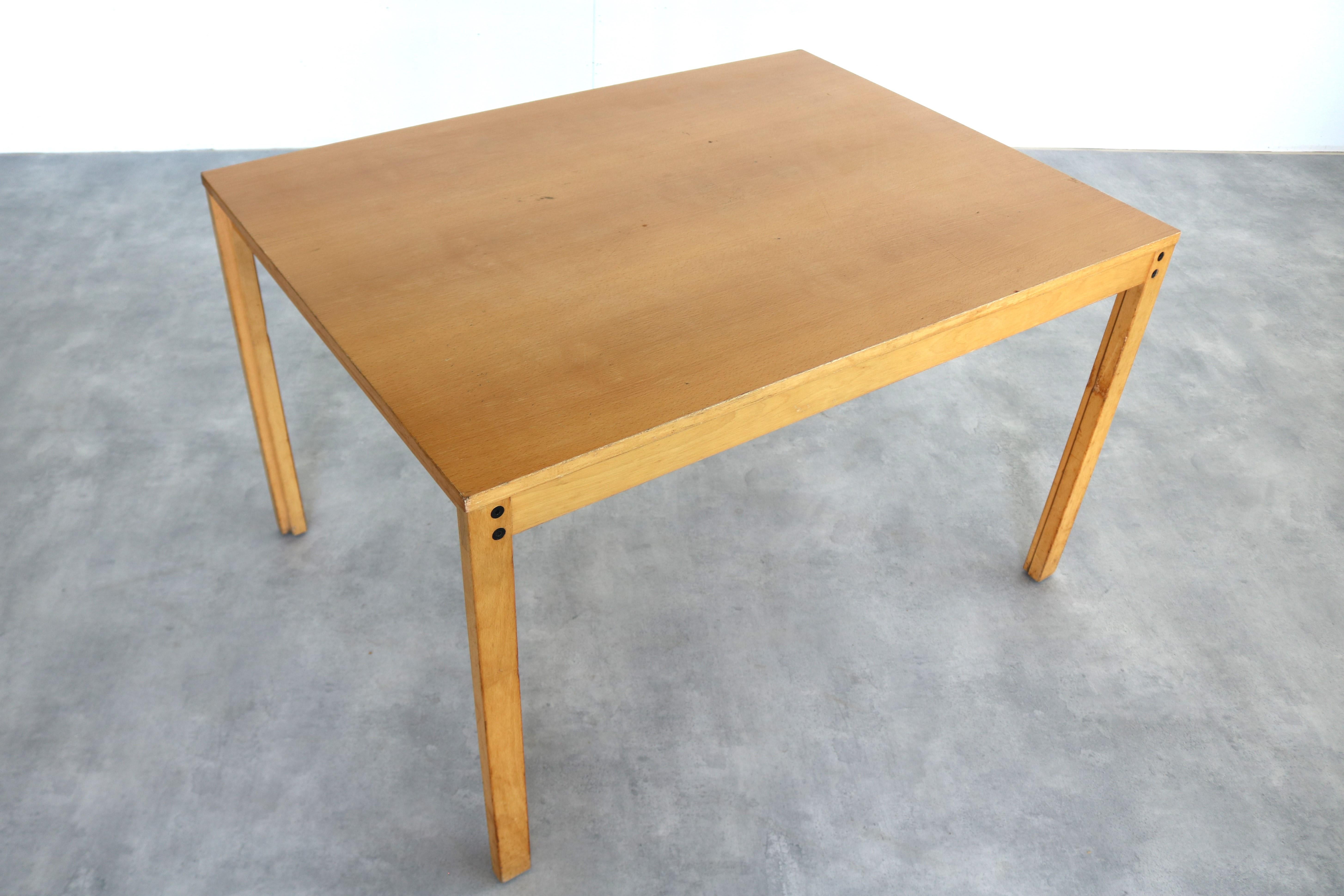 Wood vintage tables  work table  desk  Swedish  70s For Sale