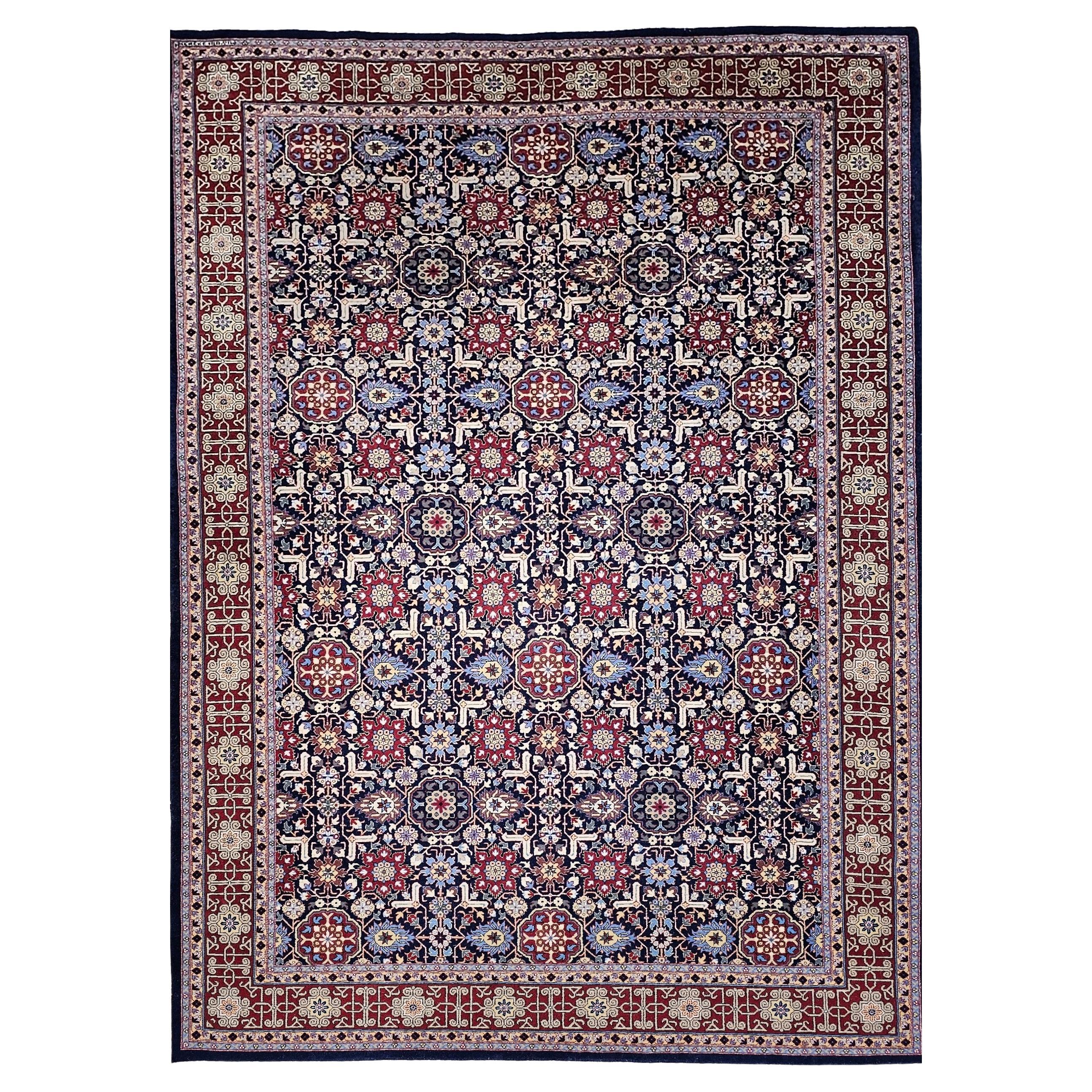 Persischer Täbris-Teppich in Zimmergröße aus Allover Afshan mit geometrischem Muster, Vintage