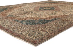 Vintage Persian Tabriz Rug, Warm Opulence Meets Traditional Sensibility