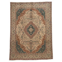 Tabriz-Teppich im traditionellen Vintage-Stil