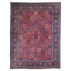 Vintage Tabriz Carpet - 20th Century