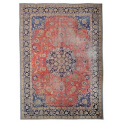 Vintage Tabriz Carpet - 20th Century Tabriz Carpet