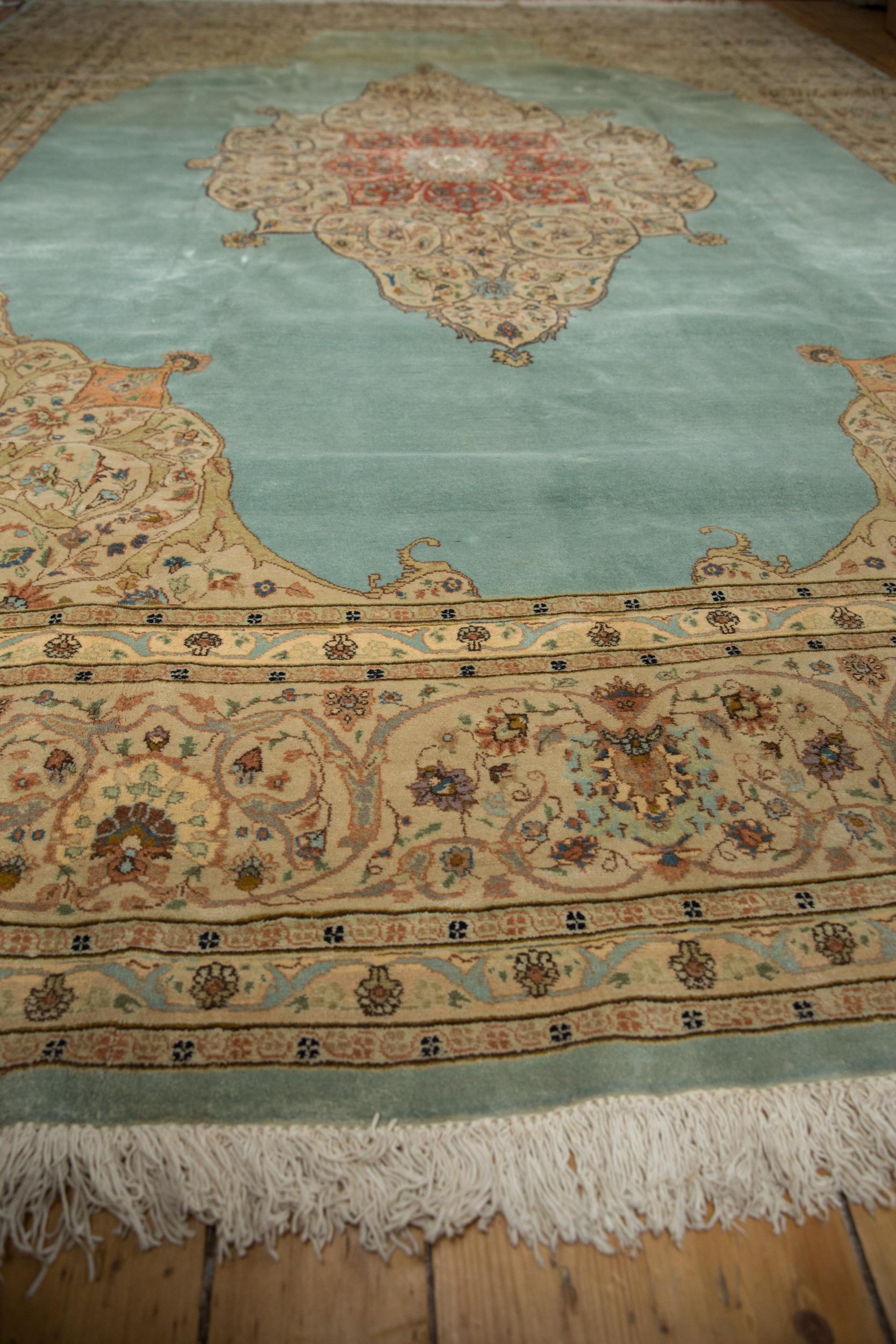 Vintage Tabriz Carpet For Sale 3