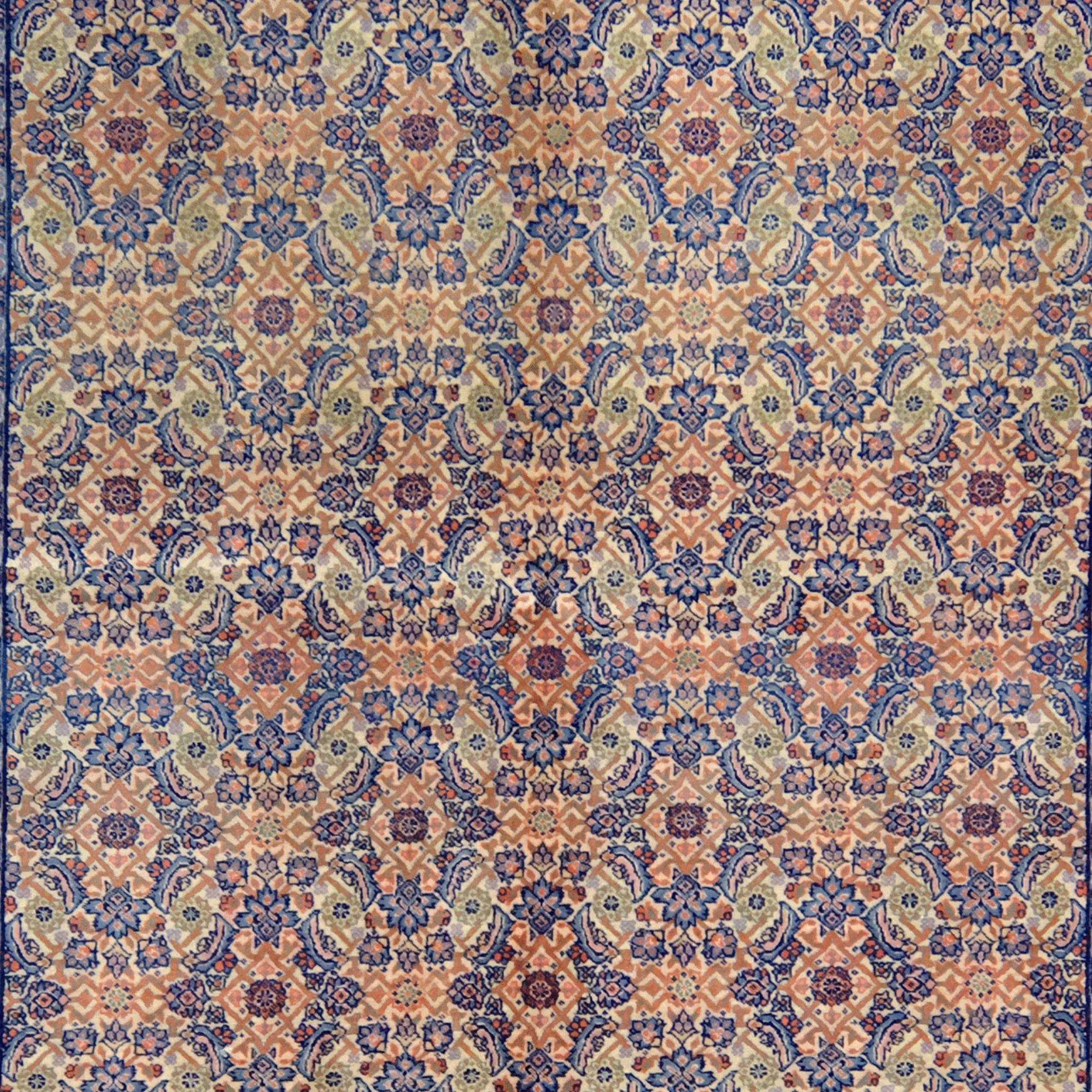Persian Vintage Tabriz Carpet For Sale