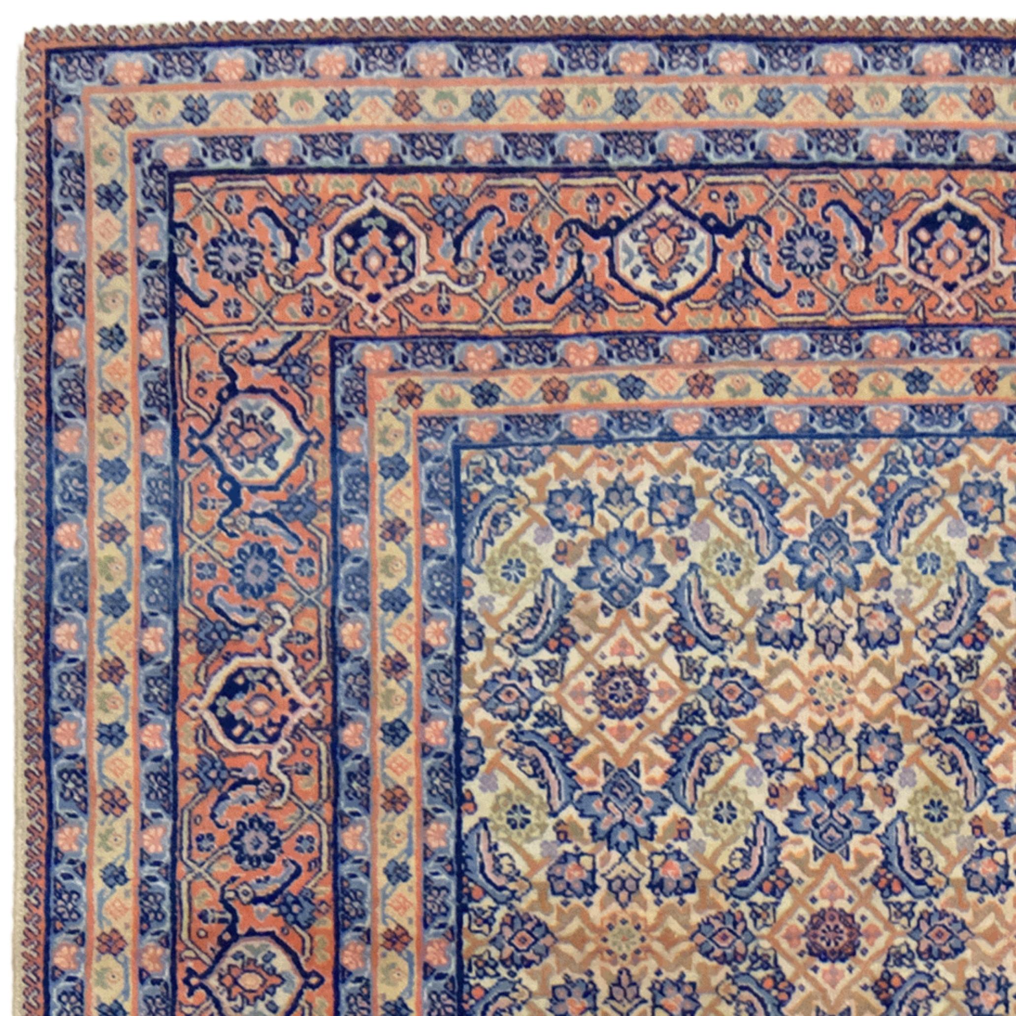 20th Century Vintage Tabriz Carpet For Sale