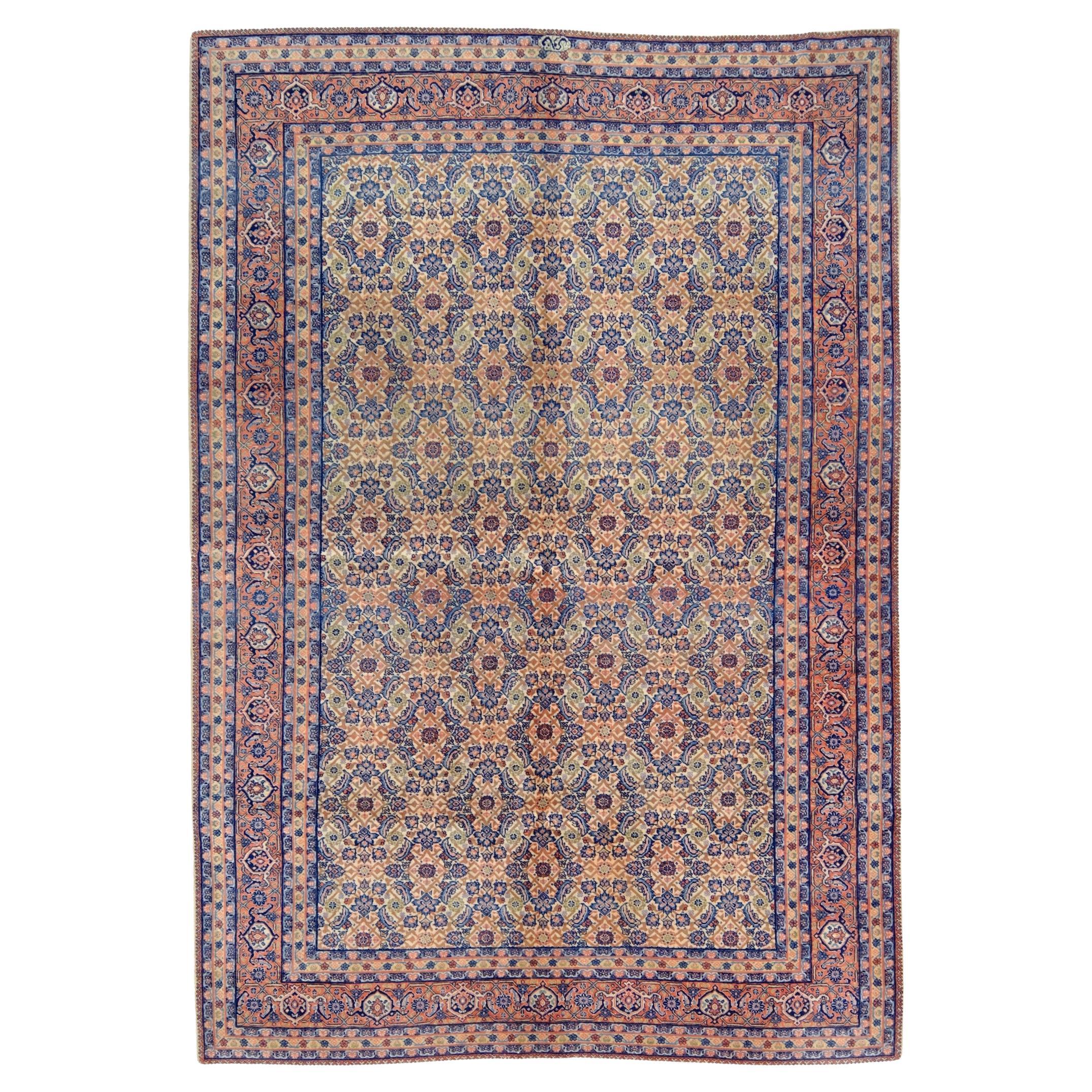 Vintage Tabriz Carpet For Sale