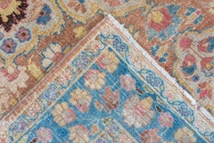 Vintage Tabriz in pastellfarbenen Blumentönen