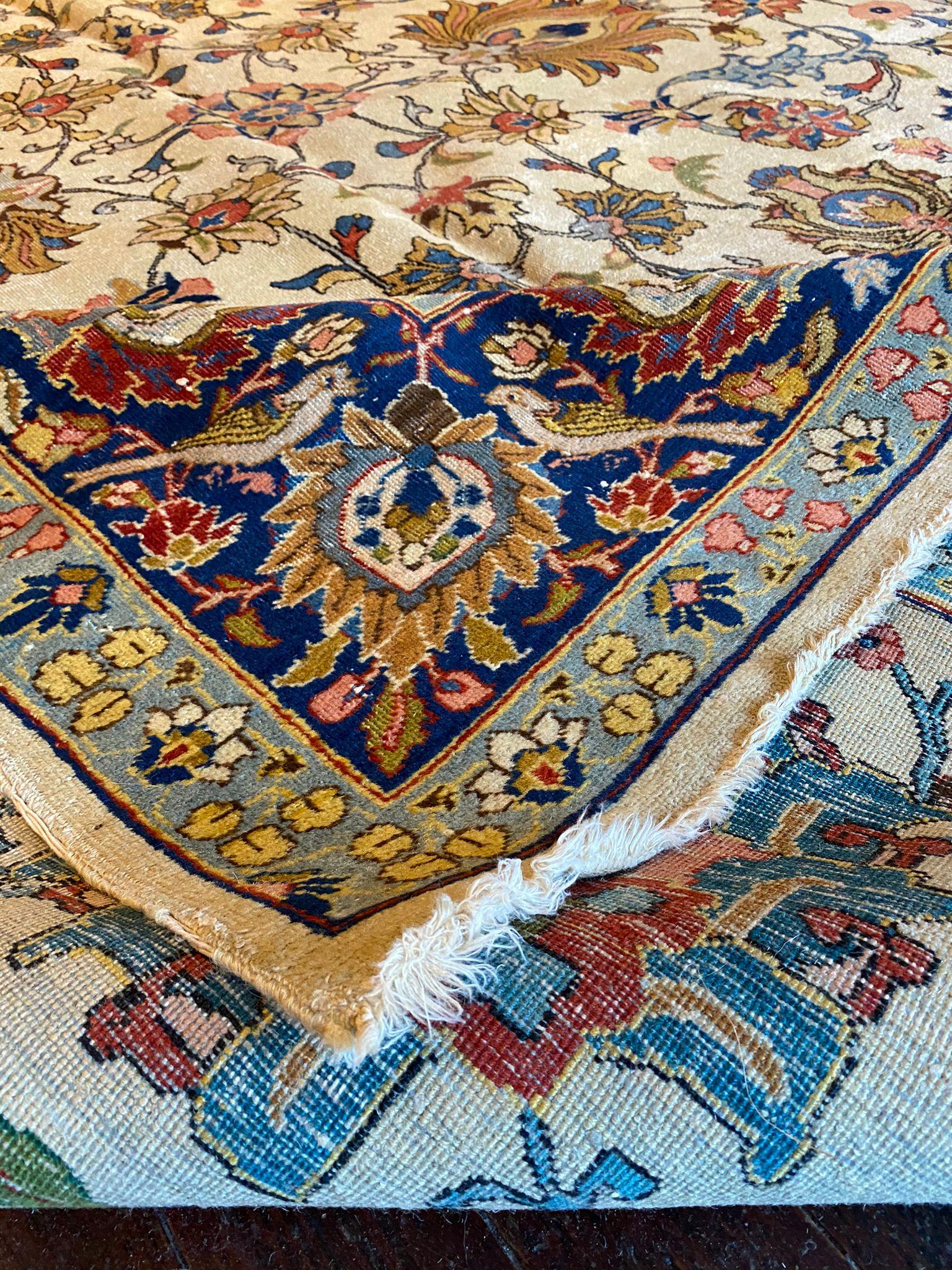 Vintage Tabriz Perserteppich (Handgeknüpft) im Angebot