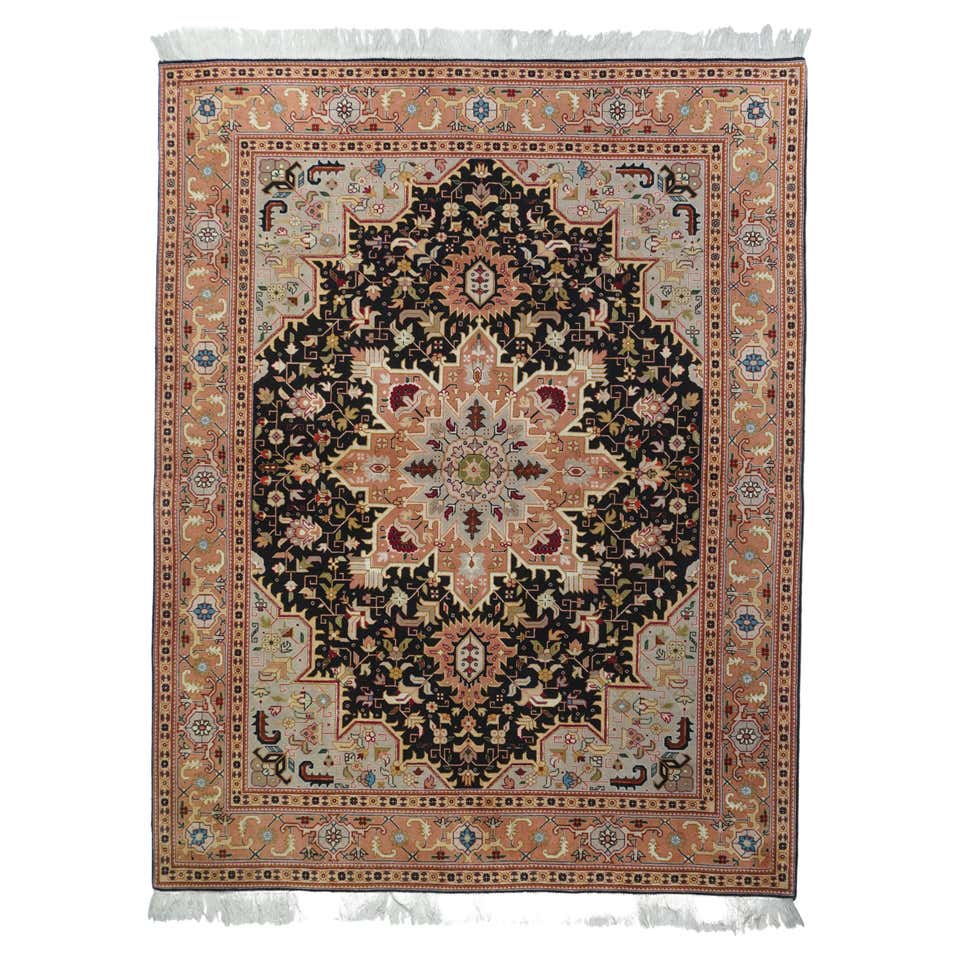 Extremely Fine Persian Tabriz Wool and Silk woven Rug 4'11'' x 7'1 ...