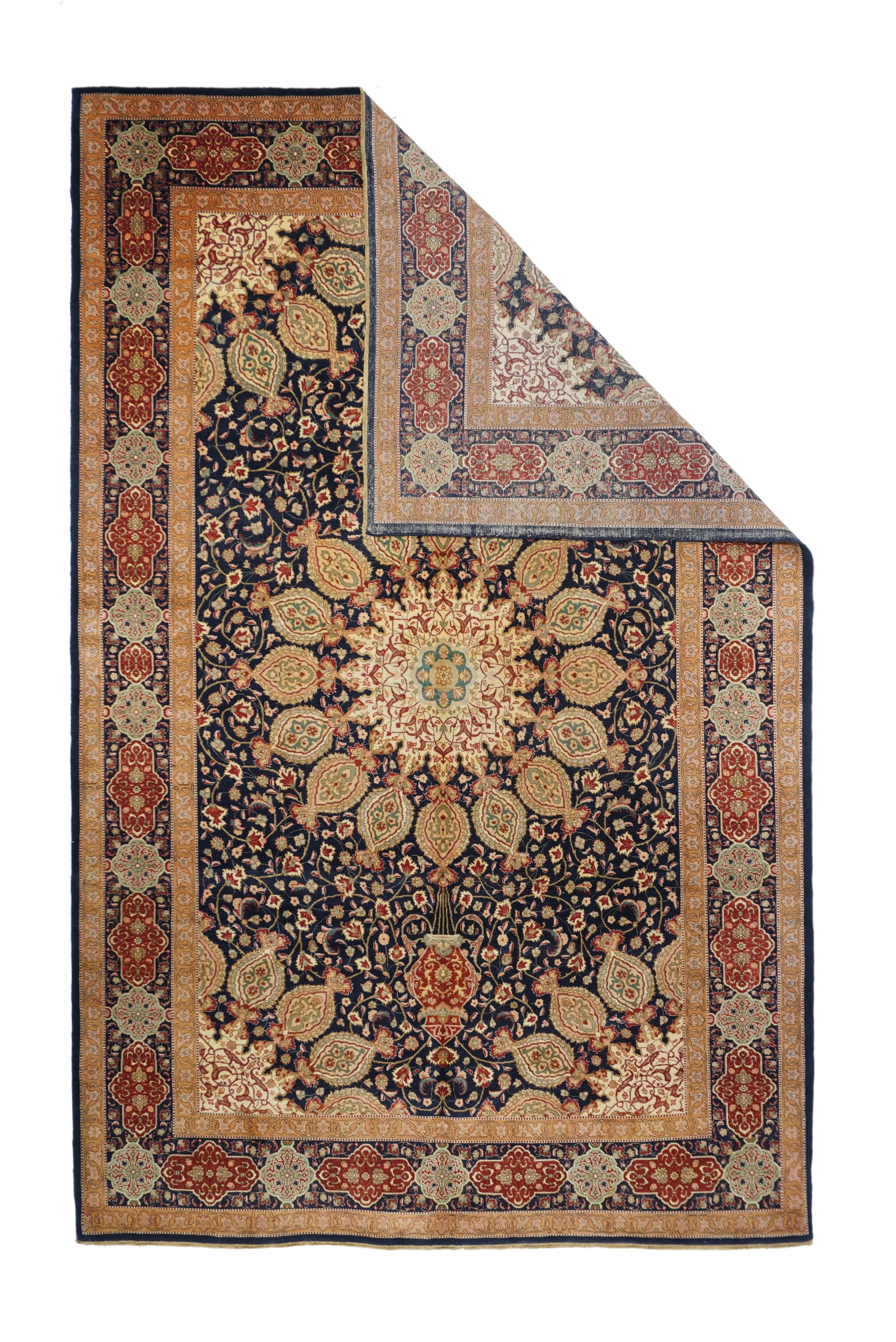 Vintage Tabriz rug¬†6'7'' x 10'1''. In the 