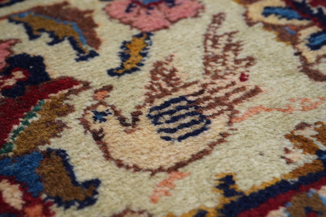 Metà XX secolo Tappeto Vintage Tabriz 7'11'' x 11'5'' in vendita