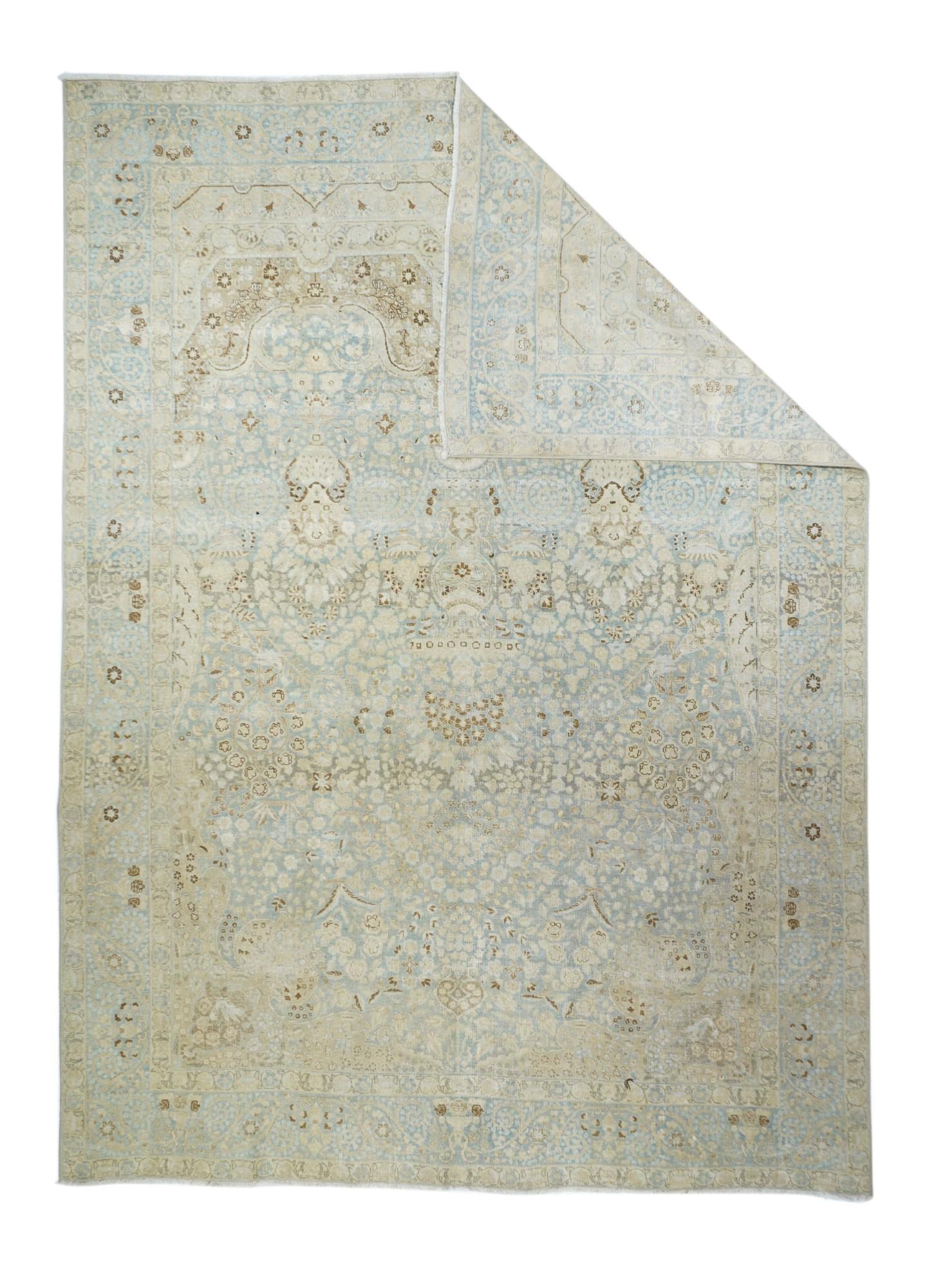 Vintage Tabriz rug 7'8'' x 10'10''.