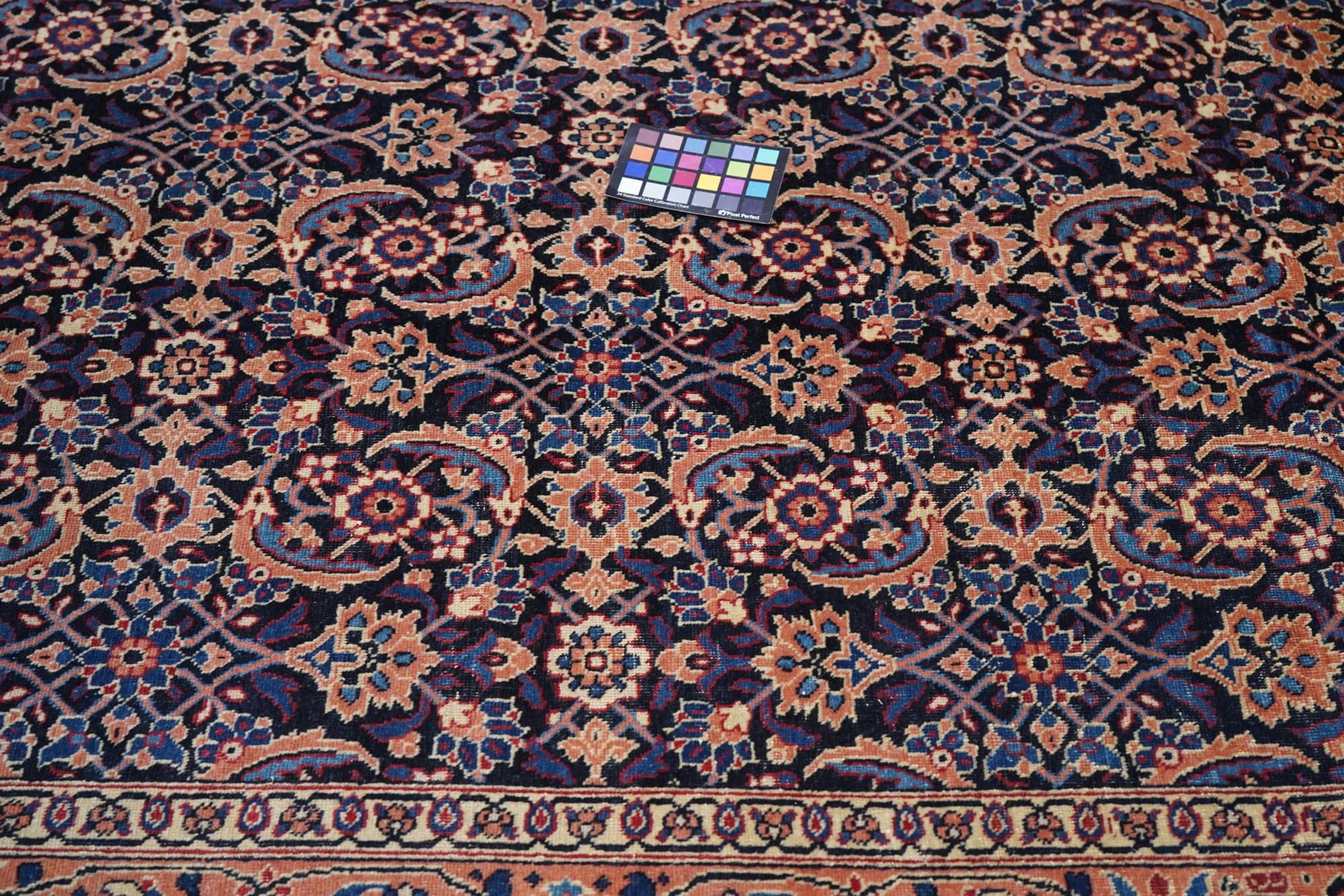 Persischer Täbris-Teppich im Vintage-Stil 8'10'' x 11'2'' im Angebot 2