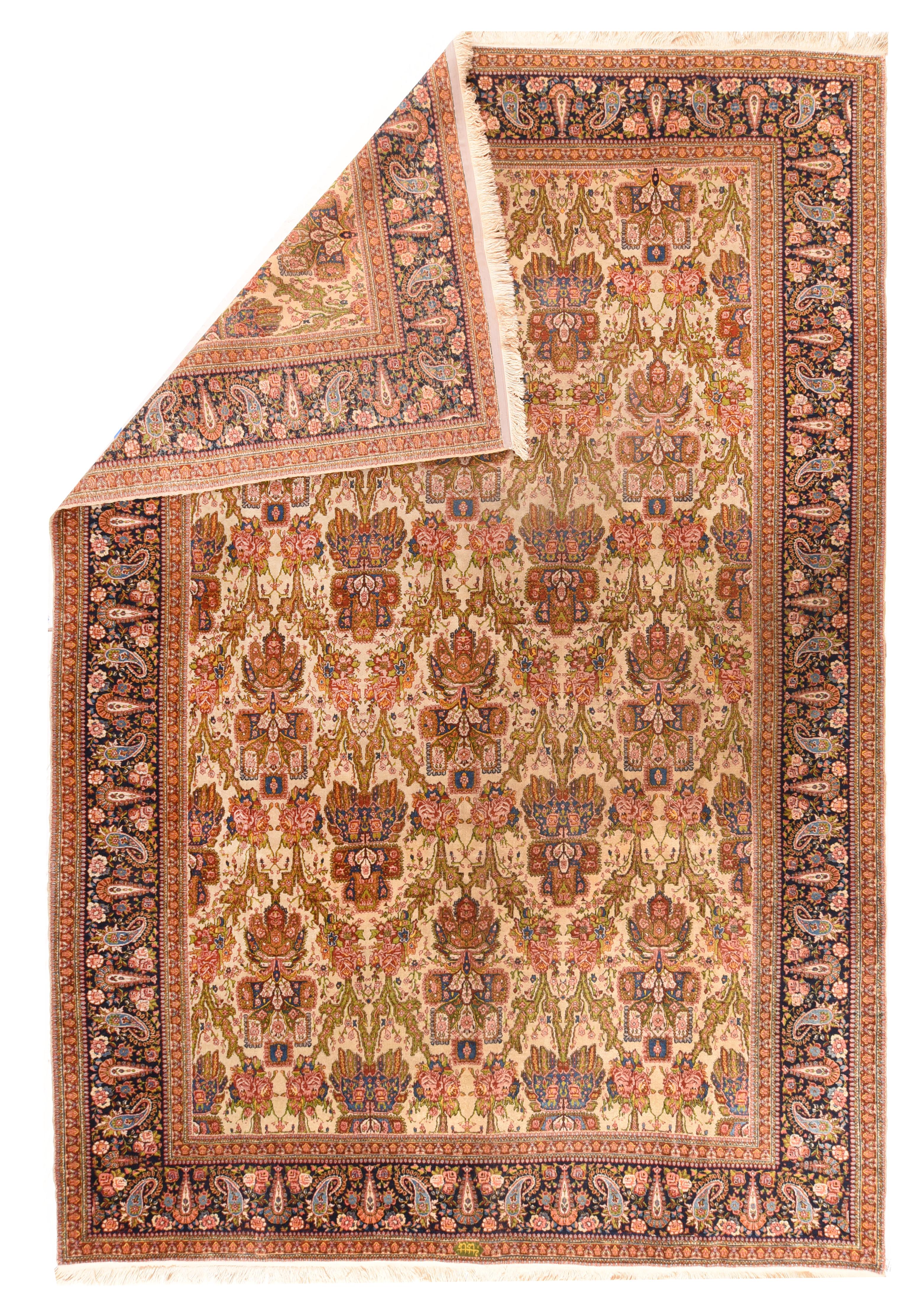 Tappeto persiano Tabriz vintage 9'0