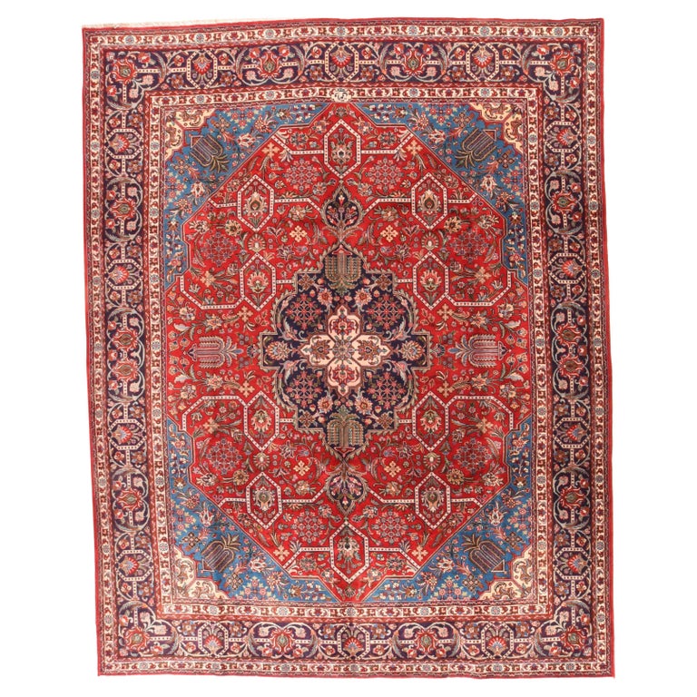 Vintage Tabriz Rug For Sale at 1stDibs