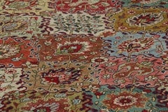 Vintage Tabriz Rug with Polychromatic Floral Patterns - Rug & Kilim