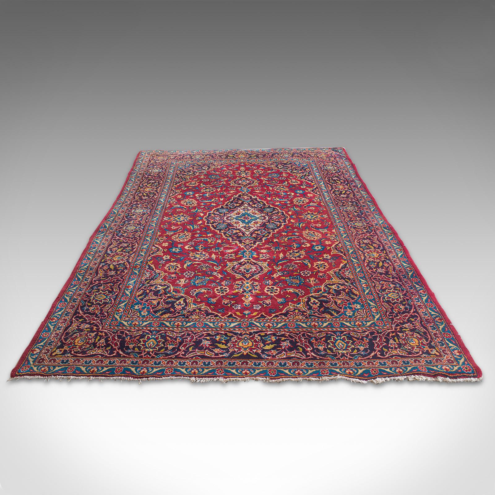 Vintage Tabriz Rug, North West Persian, Woven, Wool, Carpet, Hall, Lounge, Dozar For Sale 1
