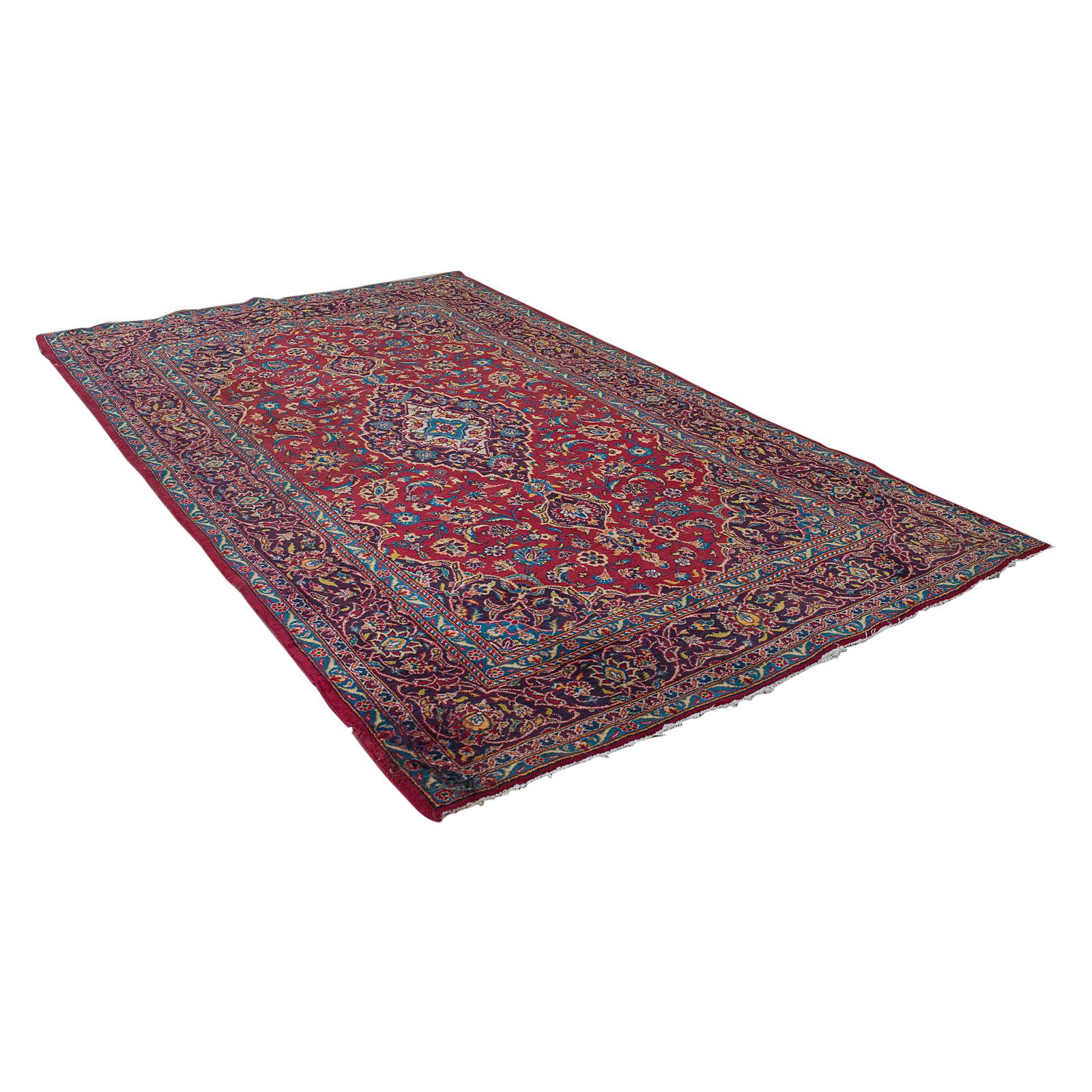 Vintage Tabriz Rug, North West Persian, Woven, Wool, Carpet, Hall, Lounge, Dozar For Sale