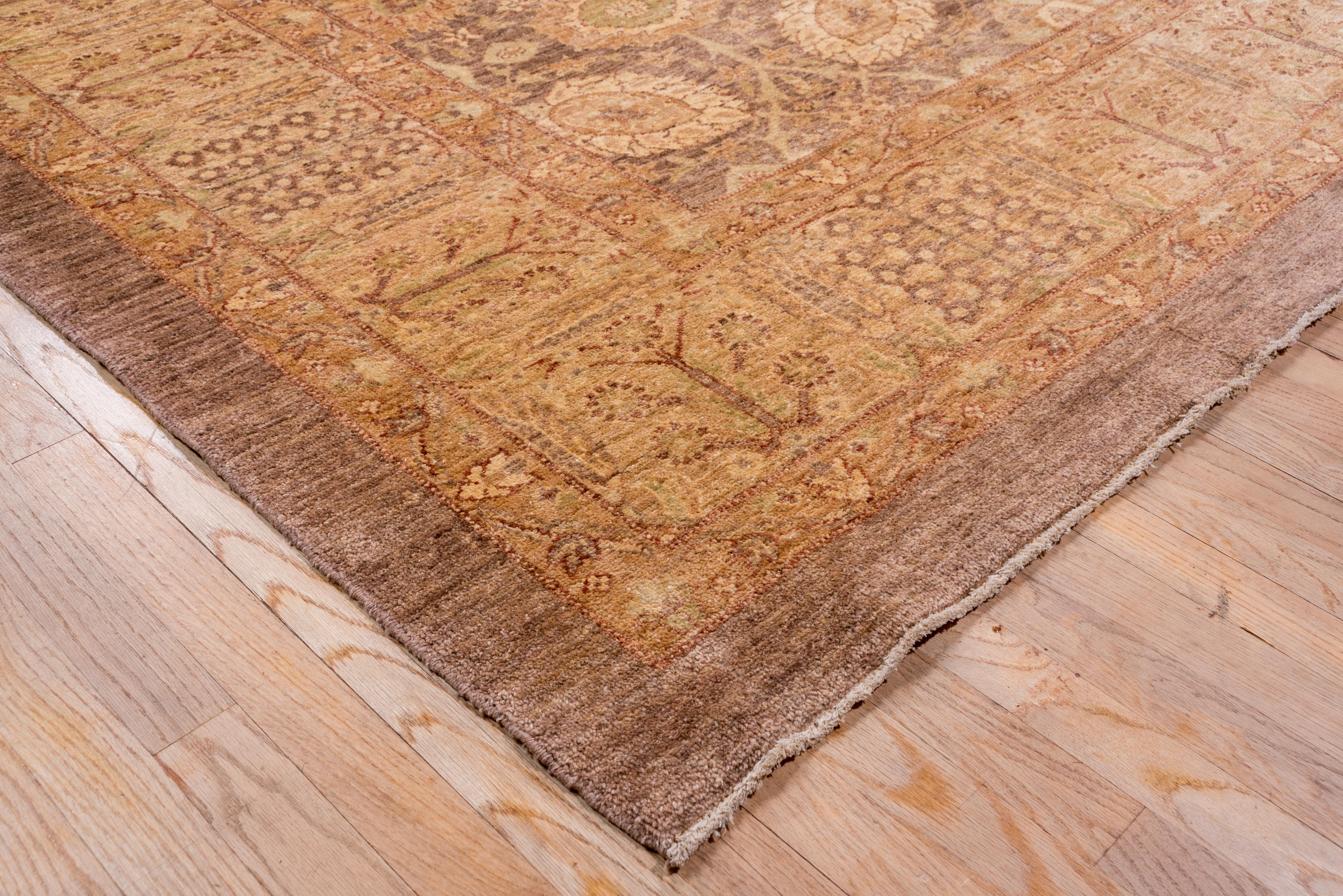 Vintage Tabriz Teppich Persisch Allover Herati Muster in Erdtönen im Zustand „Gut“ im Angebot in New York, NY