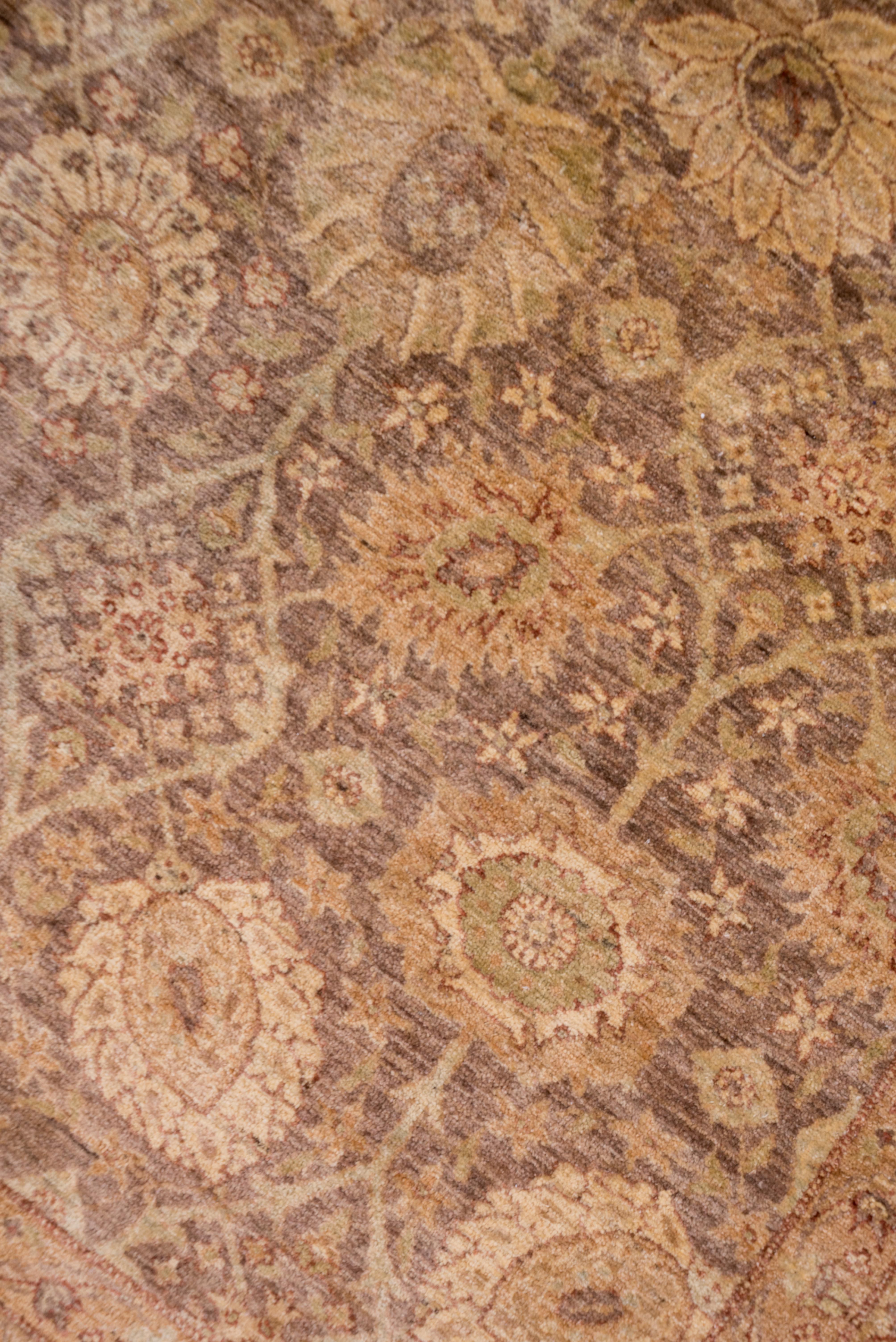Vintage Tabriz Teppich Persisch Allover Herati Muster in Erdtönen im Angebot 1