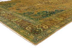 Vintage Persian Tabriz Rug, 10'00 X 15'09