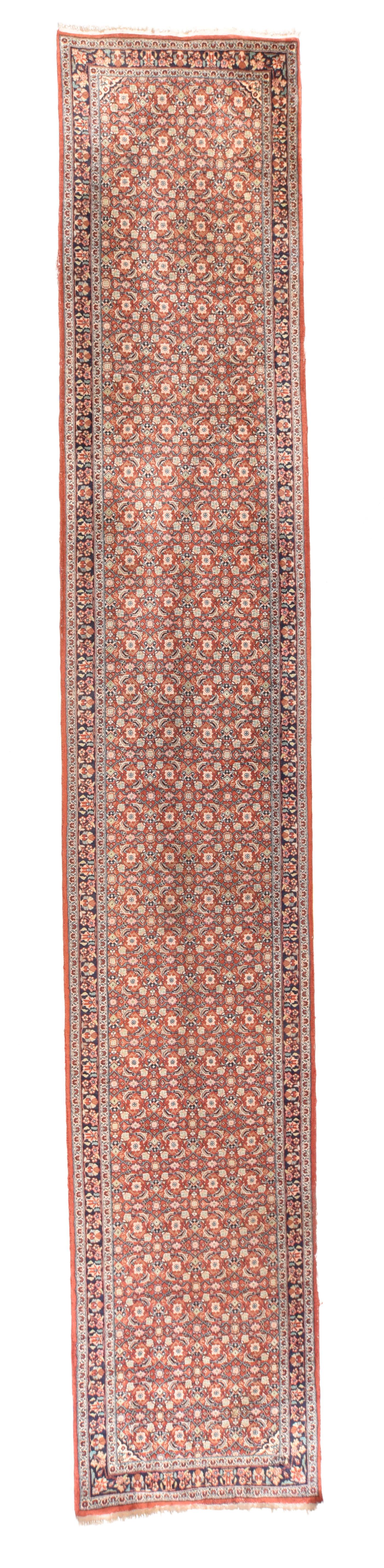 Vintage Tabriz Runner In Good Condition For Sale In New York, NY